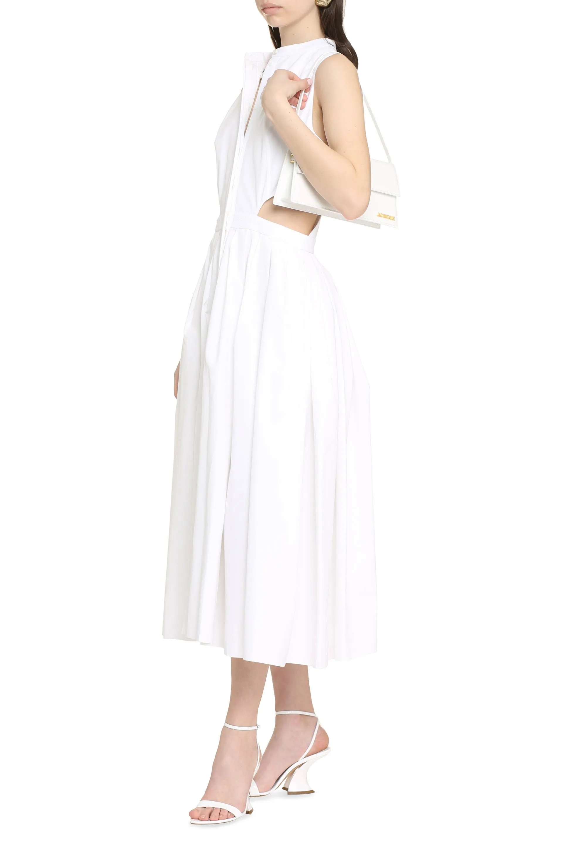 Alexander McQueen Maxi abito in cotone