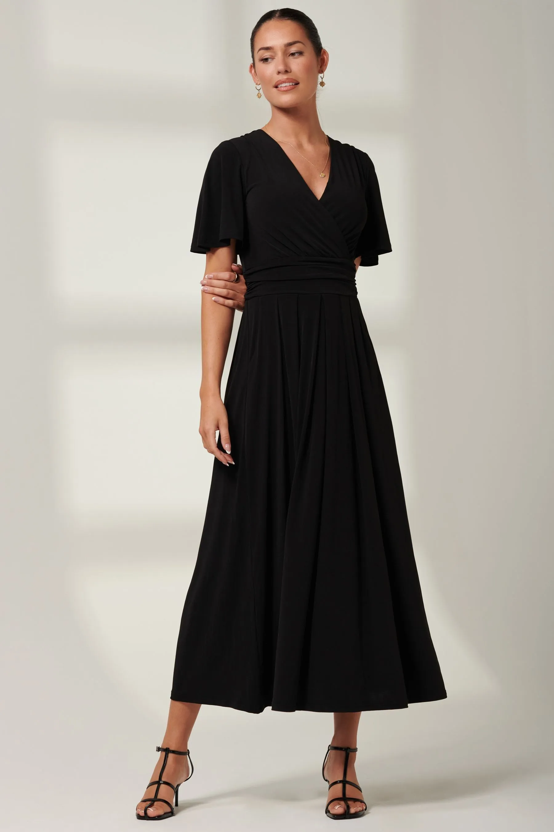 Jolie Moi Eldoris - Abito maxi in jersey con maniche a pipistrello