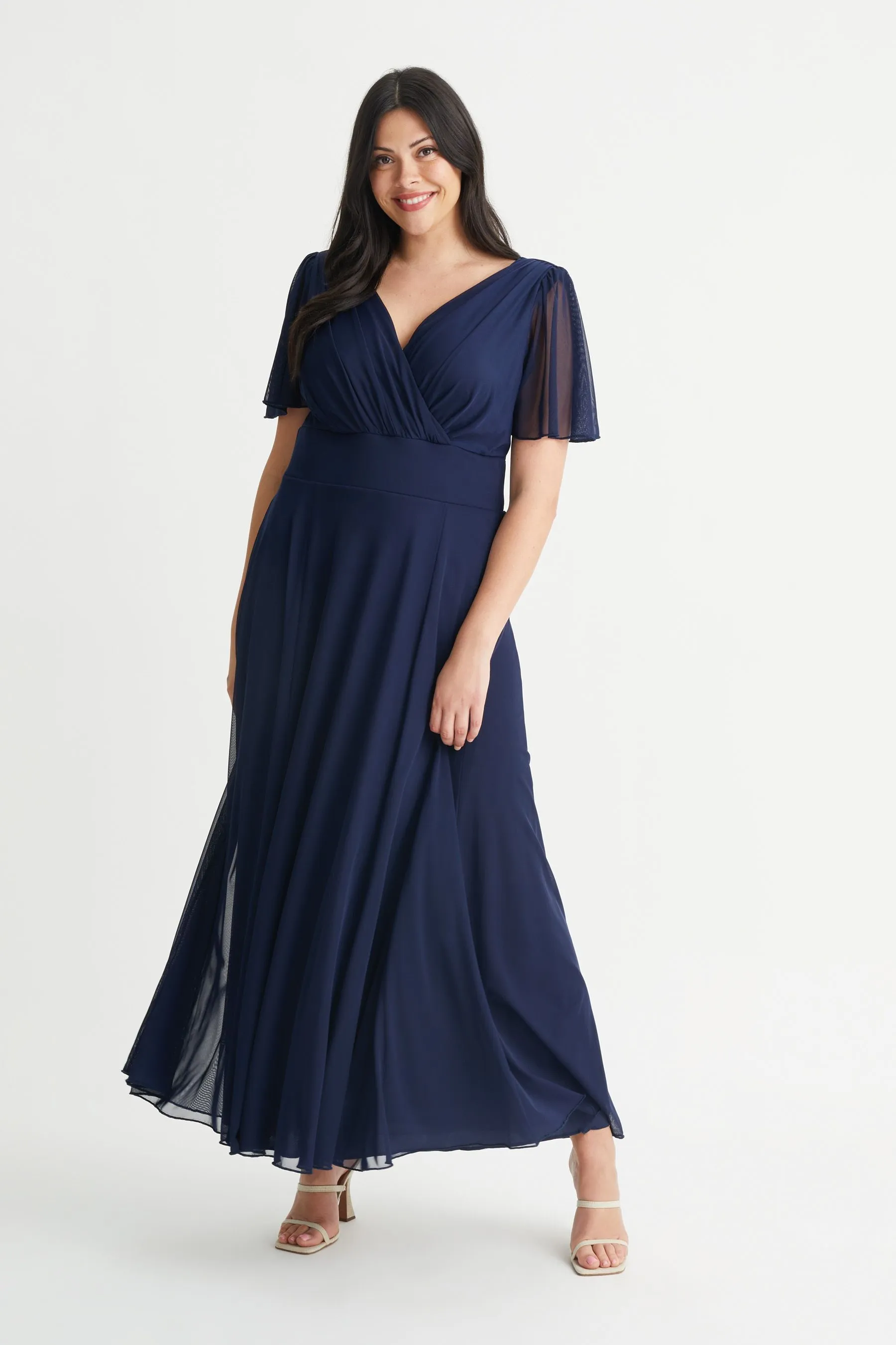 Scarlett & Jo - Abito maxi con maniche a pipistrello
