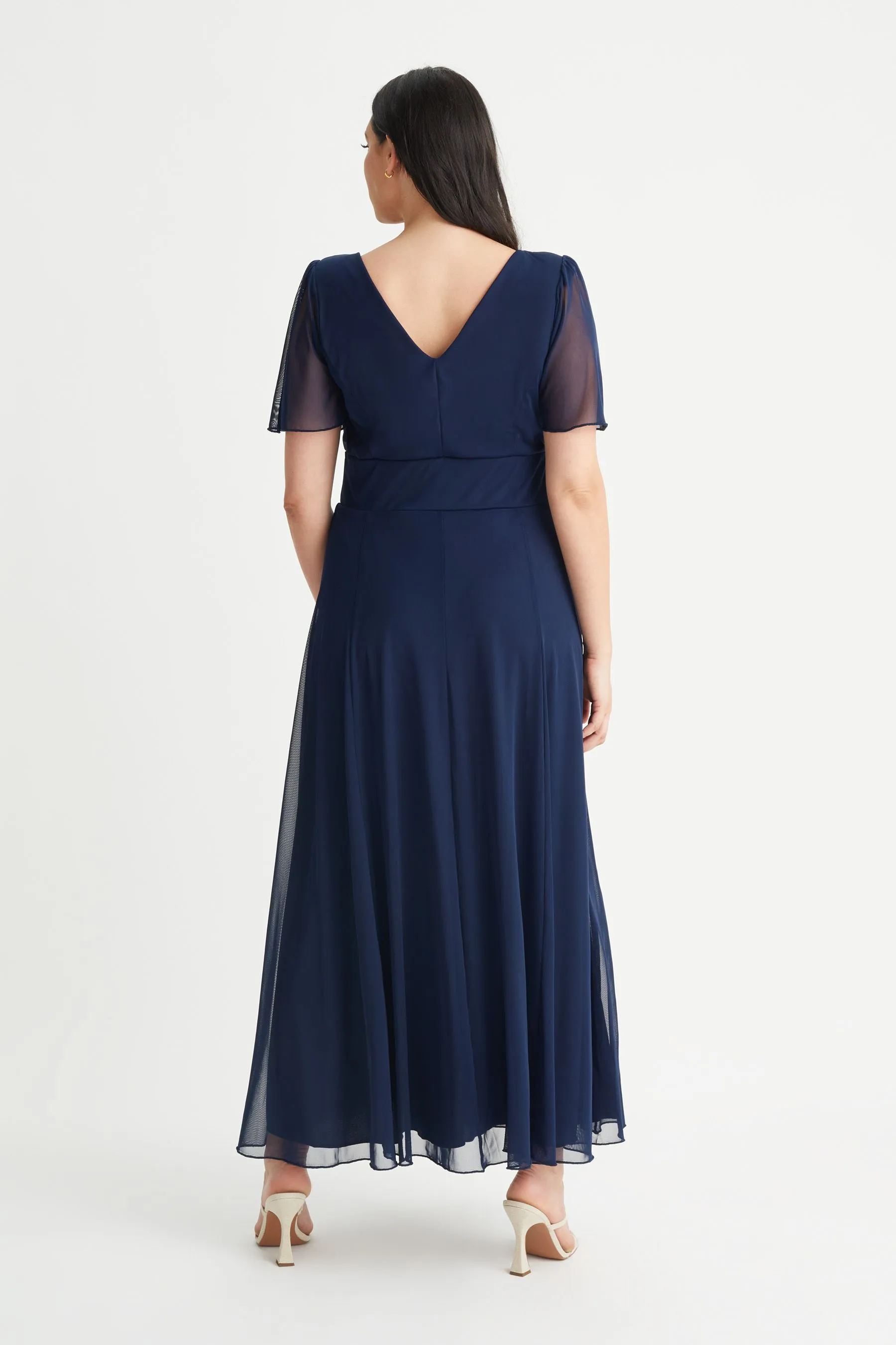 Scarlett & Jo - Abito maxi con maniche a pipistrello
