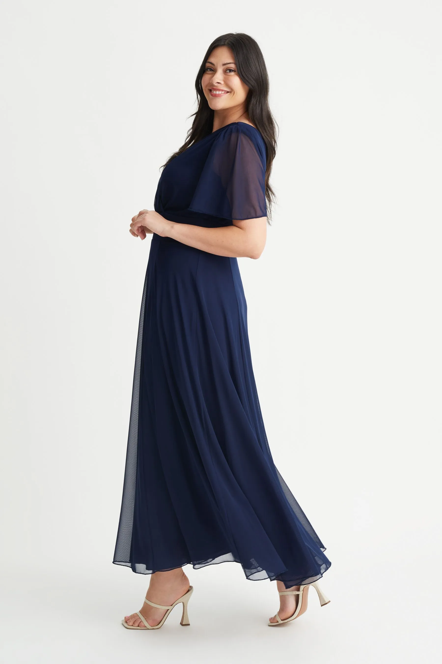 Scarlett & Jo - Abito maxi con maniche a pipistrello