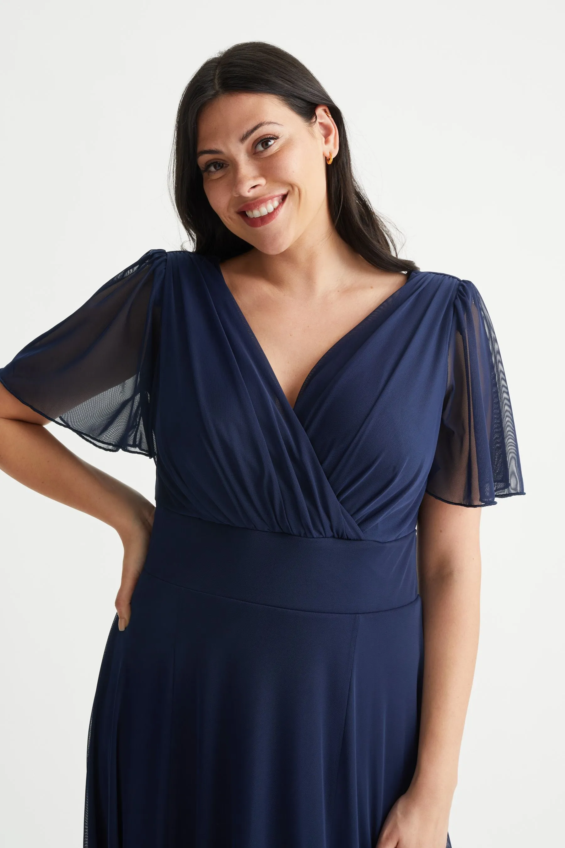 Scarlett & Jo - Abito maxi con maniche a pipistrello